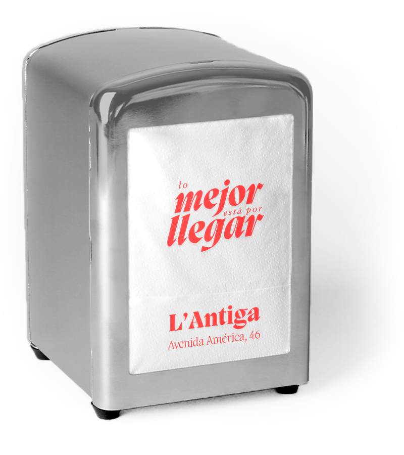 Servilleta miniservice personalizada antiga vertical